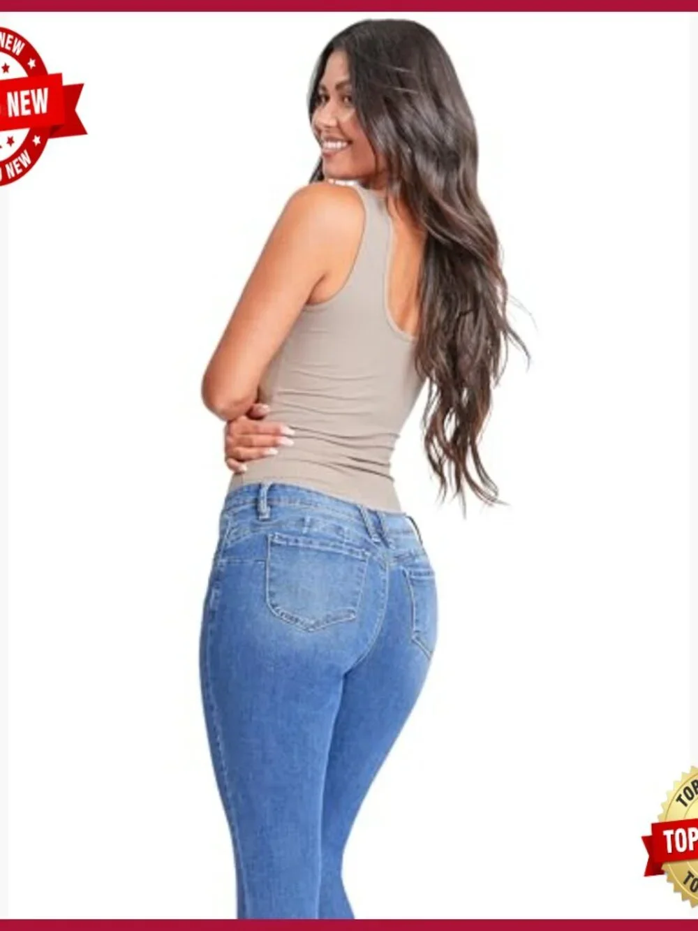 Mid-Rise Wannabettabutt Skinny Jeans 29in Inseam Stretchy_2